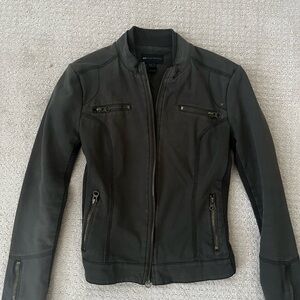 Mango Green Zip Jacket Classic Style
